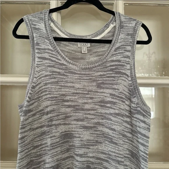 Lori Goldstein space dye sweater knit tank - Picture 3 of 7